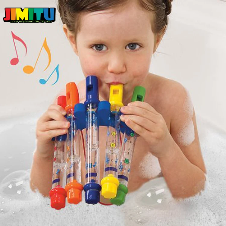 JIMITU 5 шт./1 ряд водная флейта, игрушка для детей, детские красочные водные флейты, ванна для ванны, мелодии, игрушки, веселые Музыкальные звуки, детская игрушка для душа