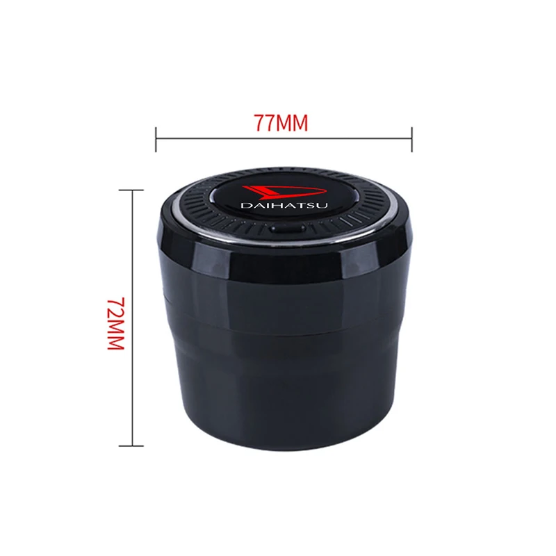 Автомобильные аксессуары пепельница Кнопка открытия светодиод из нержавеющей