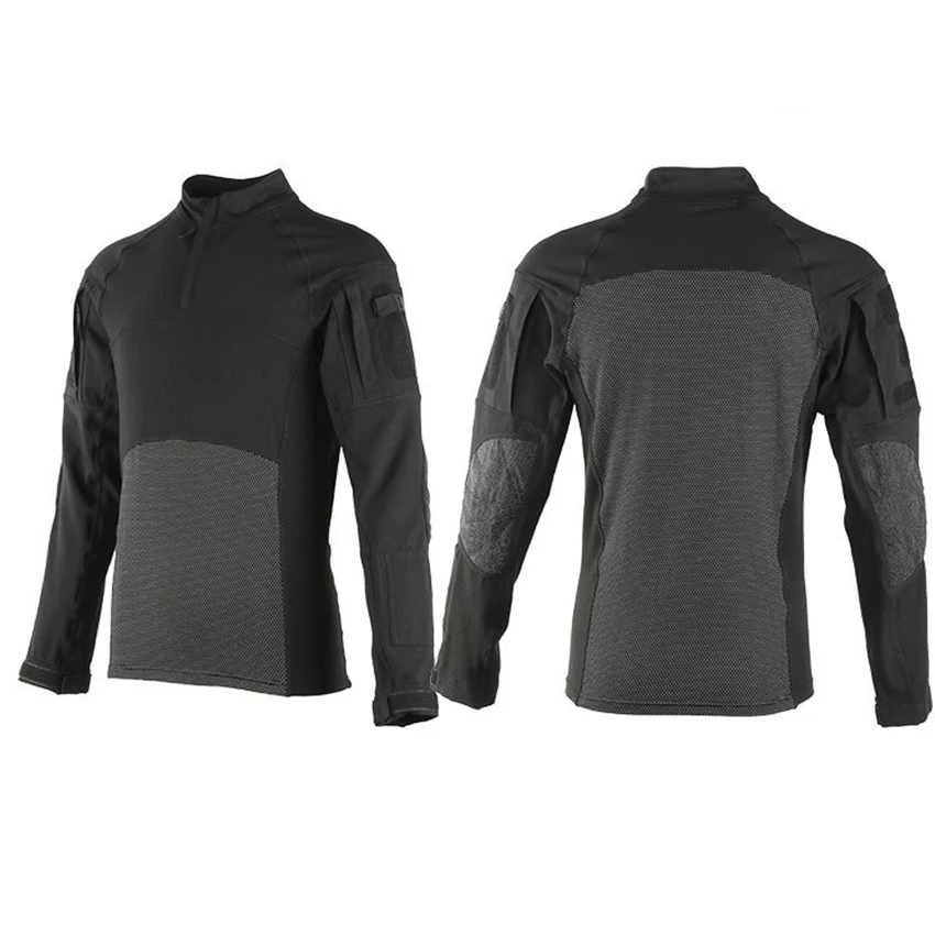 Мужская камуфляжная армейская рубашка военная форма дышащая рабочая одежда для