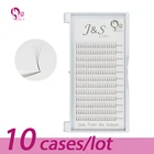 10 лотков объем W 3D наращивание ресниц 0,10 Индивидуальные ресницы профессиональные инструменты для макияжа густые длинные ресницы из Кореи