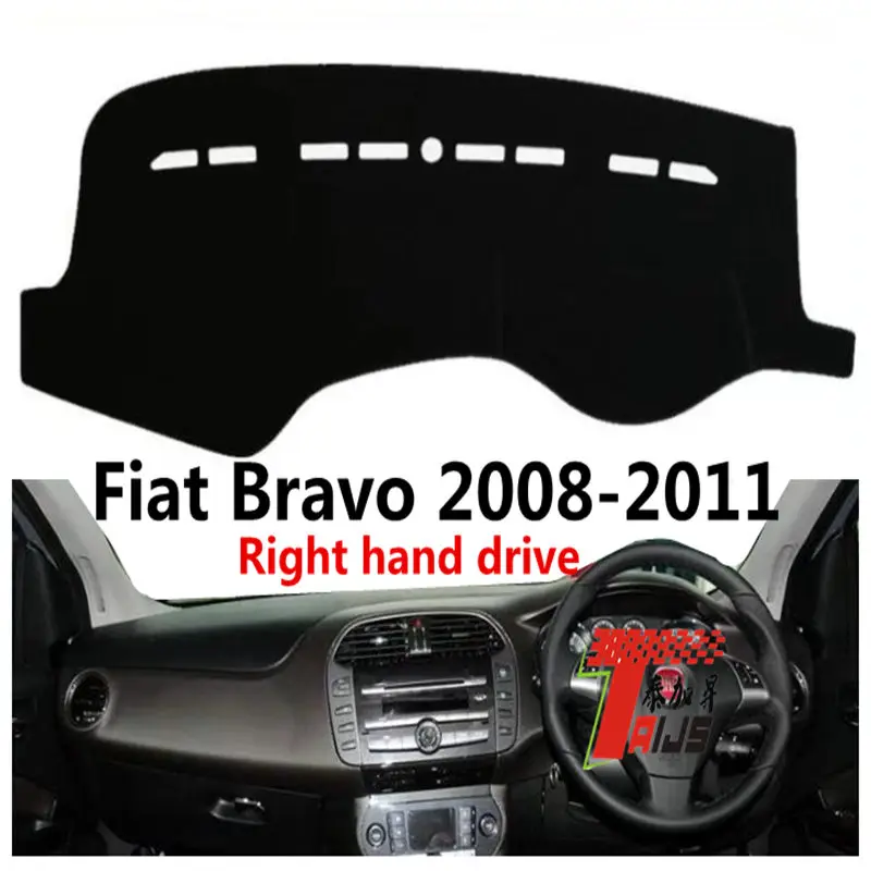 

Taijs Right Hand Drive High Level Polyester Material Product Car Dashboard Cover Dash mat for Fiat Bravo 2008 2009 2010 2011