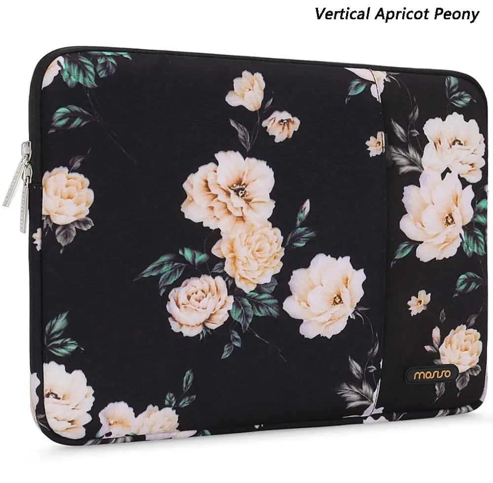 Apricot Peony MOSISO 11 12 13,3 14 15,6 дюймов Сумка для ноутбука сумка для ноутбука Macbook Pro Air 13 чехол для ноутбука Xiaomi Dell hp acer - Цвет: Apricot Peony