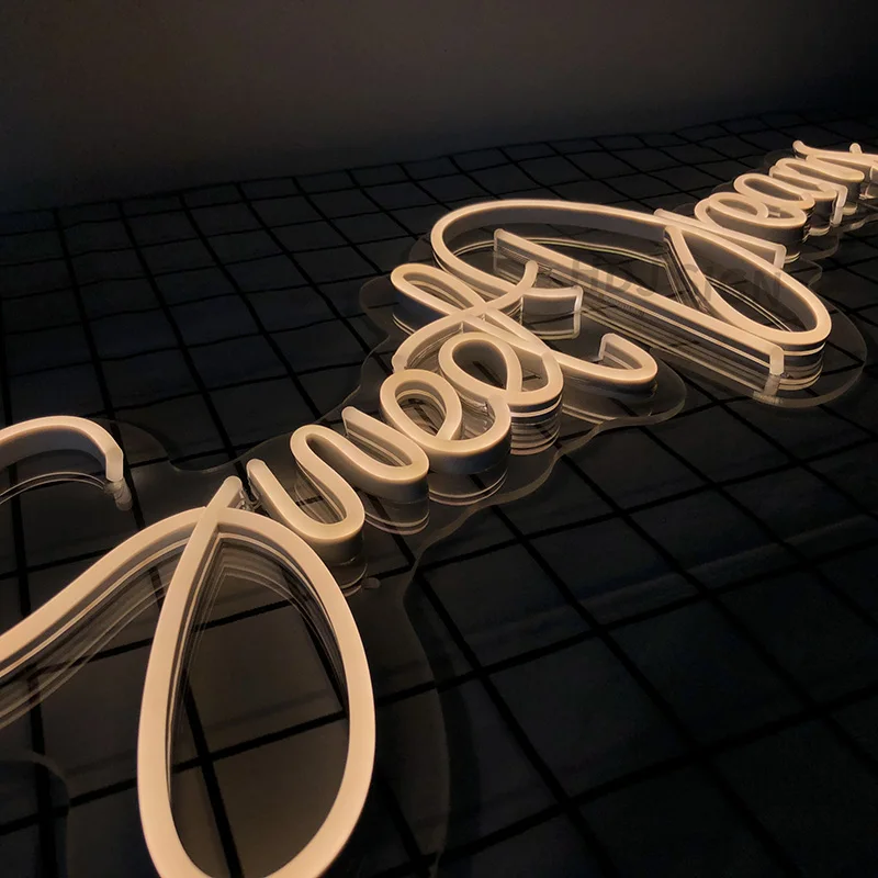 

Customize Neon Sign Logo Waterproof LED Visual Art Lights Sign Neon Wall Decor for Room Bedroom Bright Decorative Bar Lamp