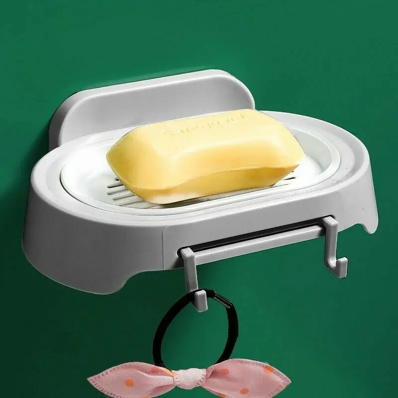 Ванная комната душа мыло коробочка мыльница для хранения без сверления Пластик