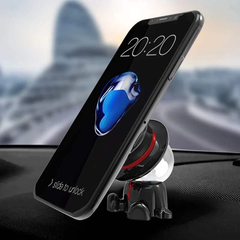 Универсальная Магнитная автомобильная подставка в форме куклы держатель для