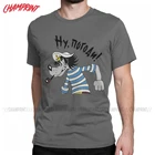 Футболка мужская с коротким рукавом, смешная русская тенниска из чистого хлопка с волком Nu Pogodi, одежда с круглым вырезом, подарок на день рождения