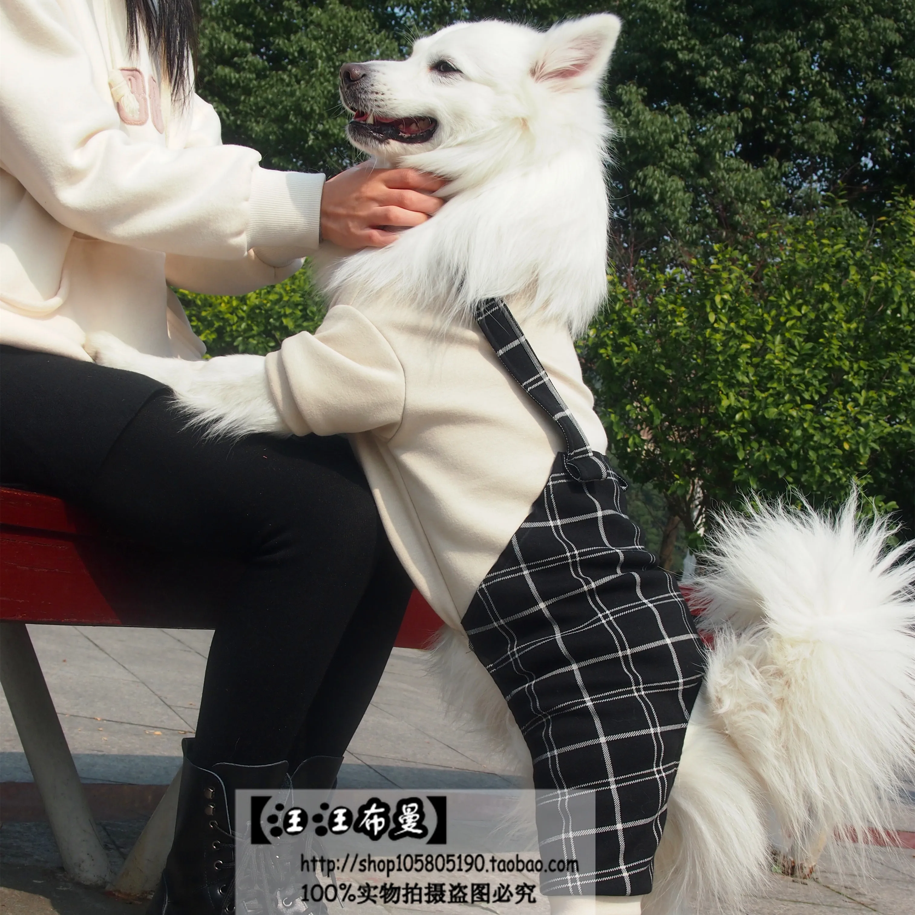 Одежда для питомцев одежда собак большой нагрудник брюки в клетку крупных
