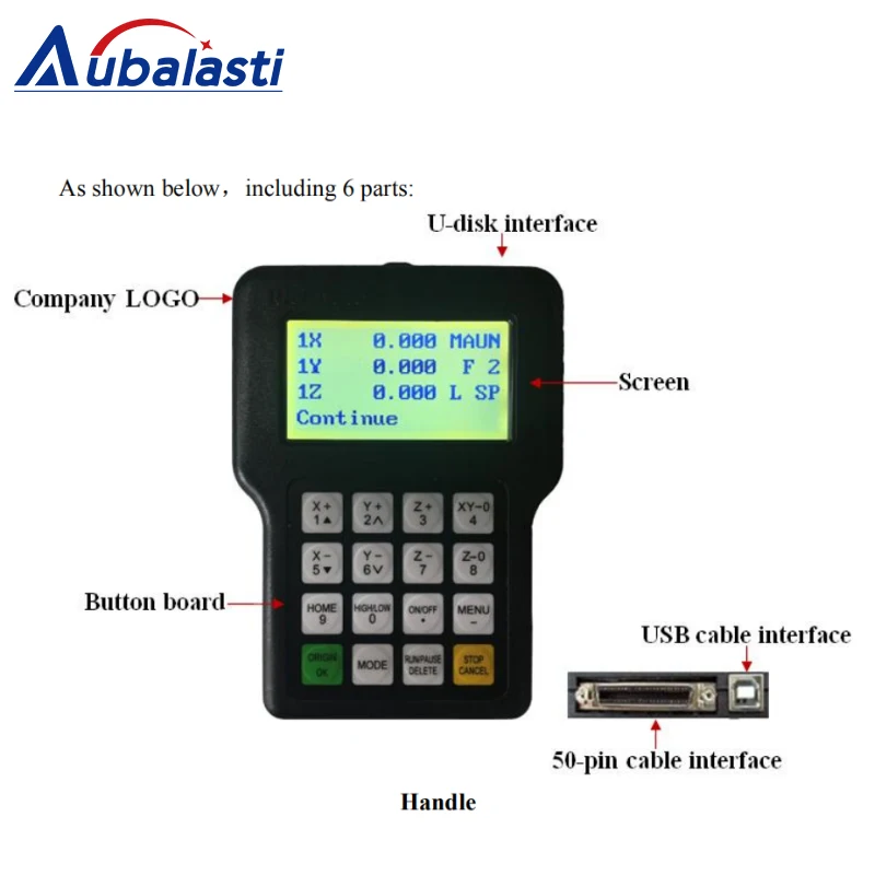 CNC Управление RichAuto DSP A11 A11S A11E 3 оси USB Пульт дистанционного управления для