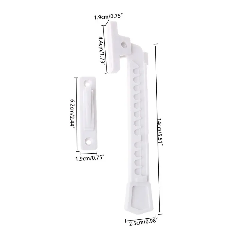 

ABS Window Brace with Screws Window Sliding Wind Bracing Limiter Window Sash Lock Safety Window Latch