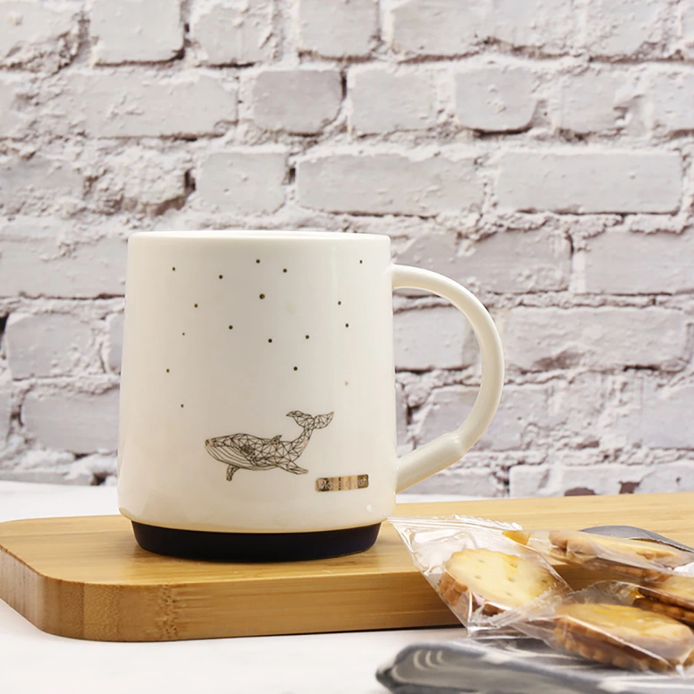 

Кружка из костяного фарфора с изображением звездного неба, животных, 330 мл, кружка для завтрака, для офиса, чая, молока, с крышкой и ложкой, для...