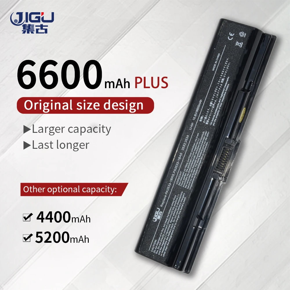 

JIGU Battery For Toshiba Satellite A210 L300 L300D A300 L305 L500 L500D L505 A500 L550 L555 L555D PA3534U-1BRS PA3534U-1BAS