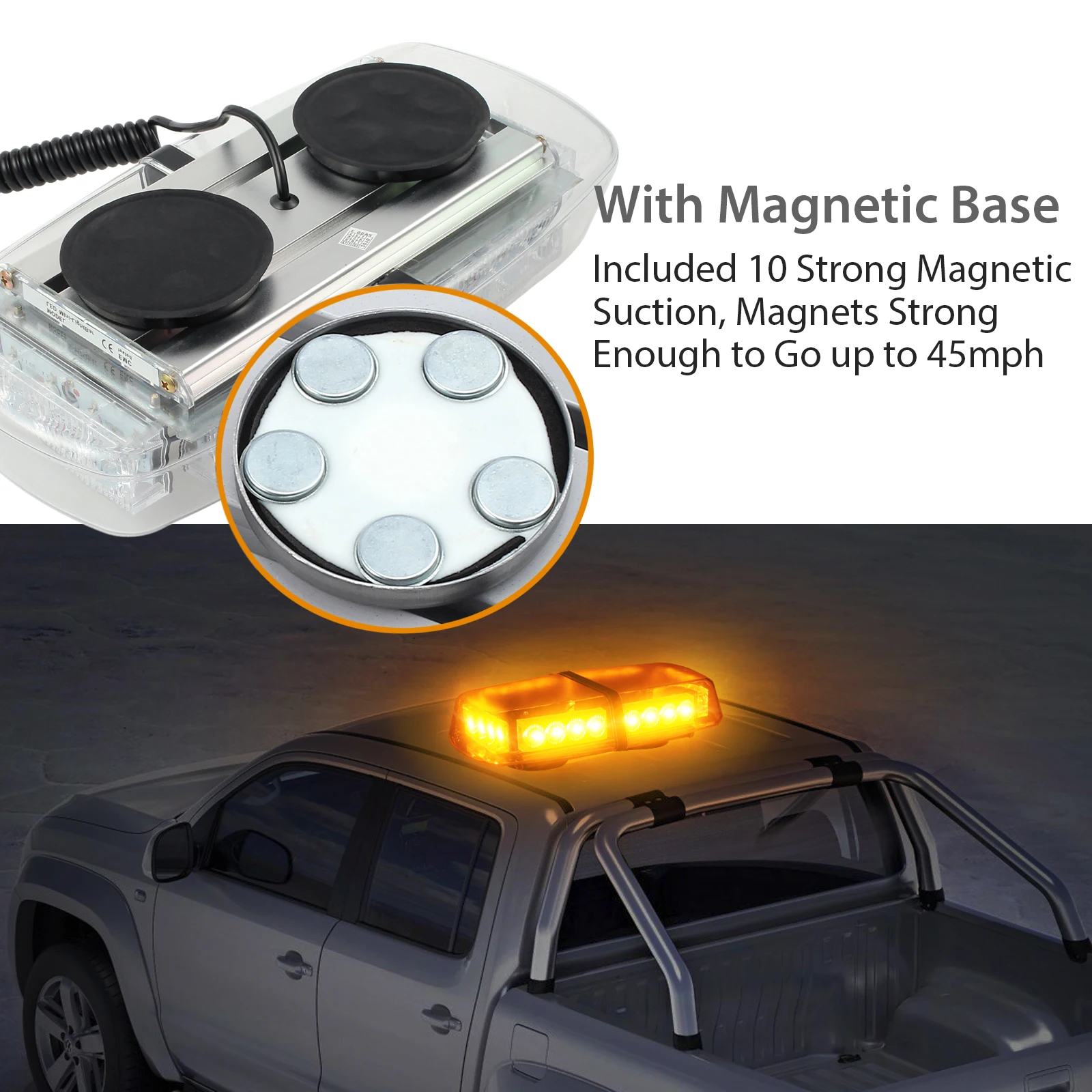 Justech светодиодный 24 Вт Автомобильная крыша мигающая световая панель Маяк