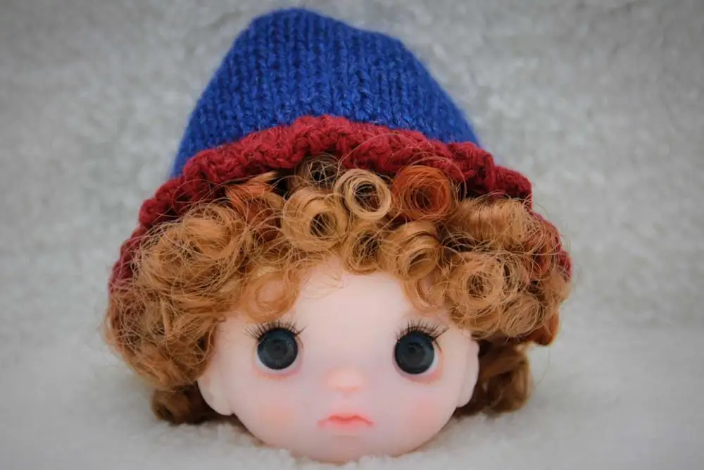 Head 3 no wig OB11 кукла ручной работы на заказ 1/8 BJD куклы OB голова и Обнаженная кукла Полимерная глина - Цвет: Head 3 no wig