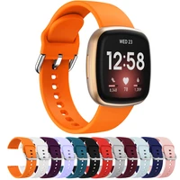 sport rubber band for fitbit versa 3 sense silicone strap bracelet replacement accessories