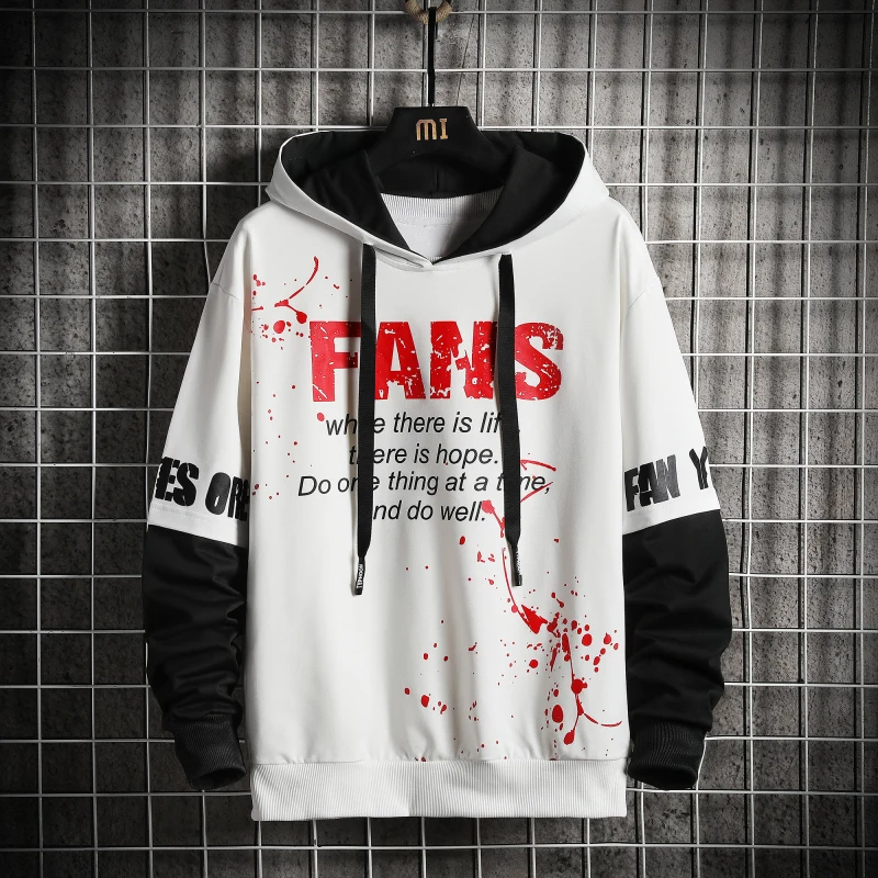 

SingleRoad Mens Hoodies Men 2021 Spring Graffiti Patchwork Oversized Harajuku Hip Hop Japanese Streetwear Sweatshirt Hoodie Men