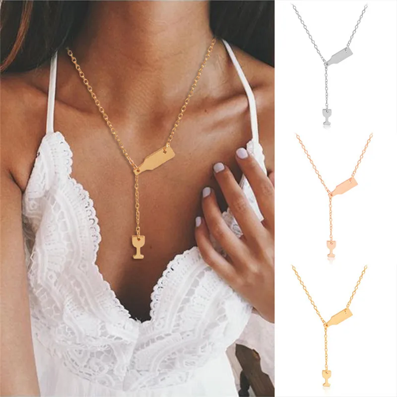 Вечерние ювелирные изделия Красное вино & чашка любовь бутылка для женщин