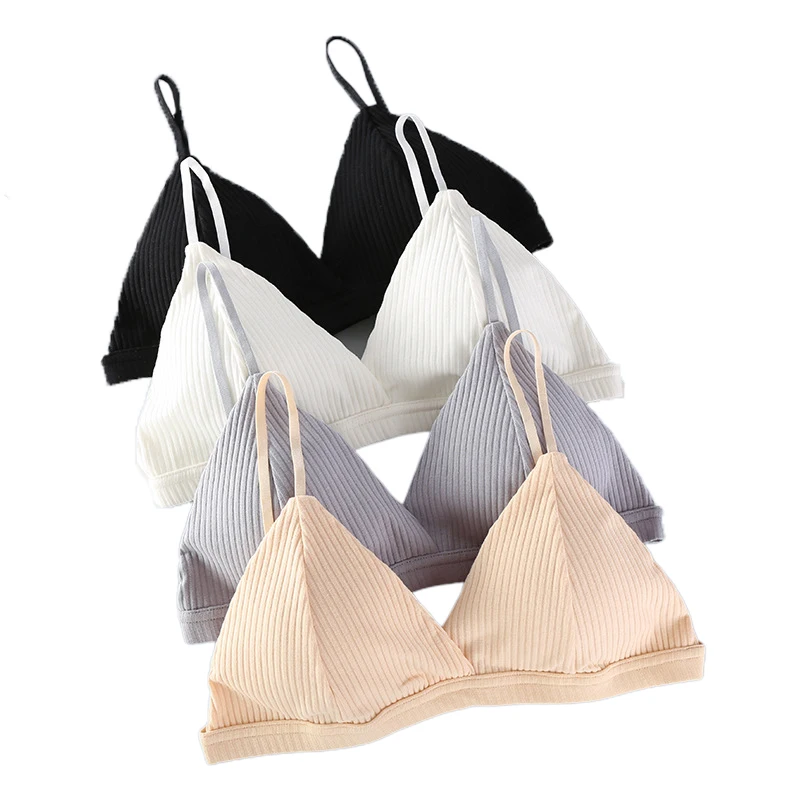 

Soft Bralette Deep V Seamless Bras For Wireless Push Up Bra Blackless Underwear Ladies Sexy Lingerie Bralette Crop Top 4 Colors