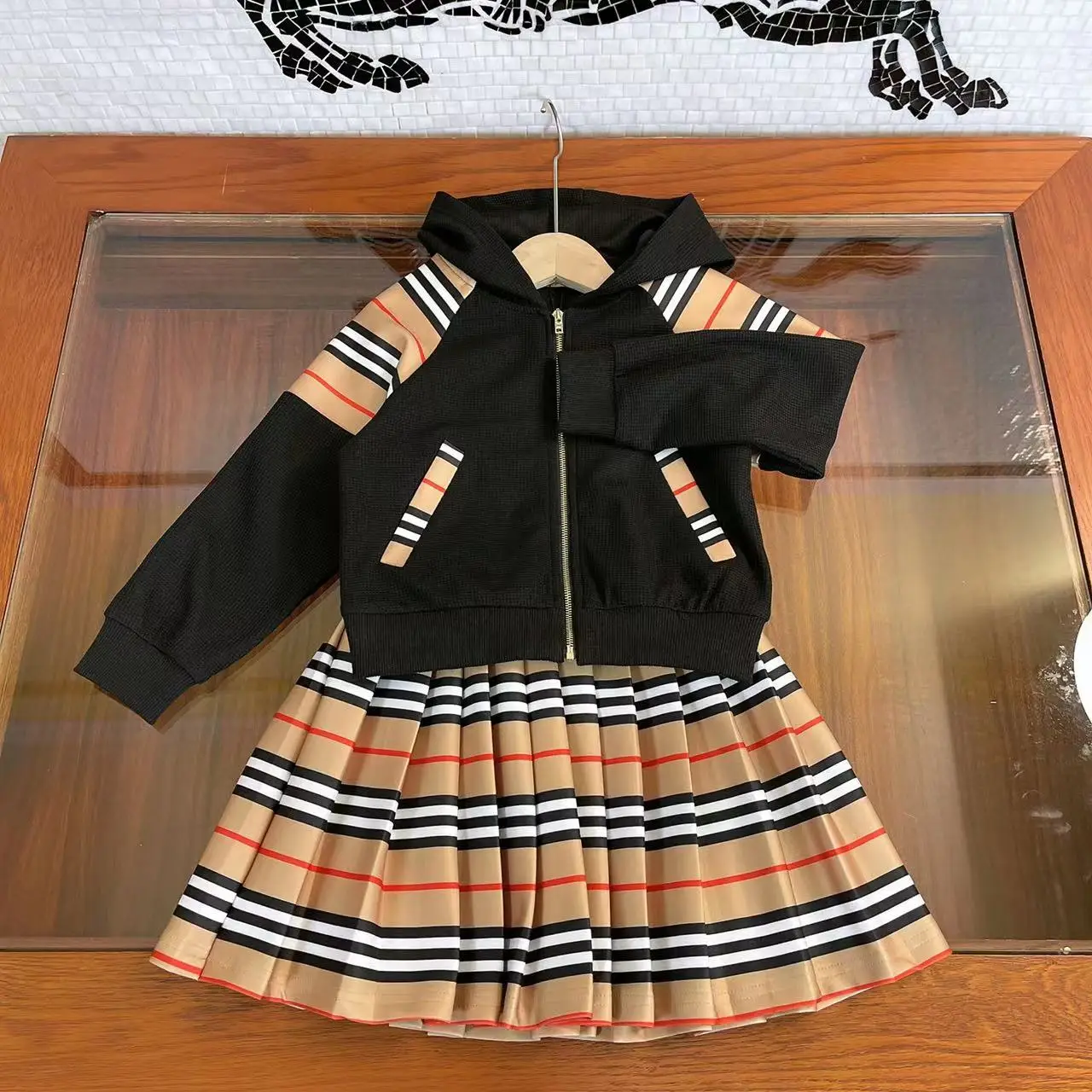 

Новинка Осень-зима 2021 для детей старшего возраста шикарный костюм, Классический Клетчатый дизайн, в западном стиле и стиле