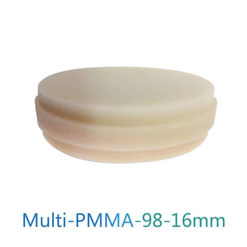 Купи Многослойные блоки PMMA 98*16 мм C1/C2/C3/C4/D2/D3/D4, прозрачные оттенки, примп-температура, ПММА диск CAD/CAM, многослойный ПММА диск за 1,723 рублей в магазине AliExpress