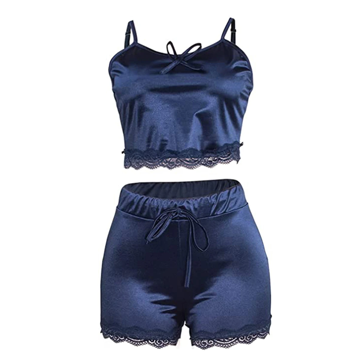 Пикантное нижнее белье жилет костюм с бантом V образным вырезом тонкая Пижама без
