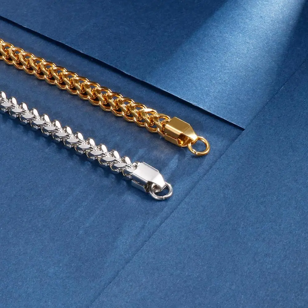 5/6/8mm Men Bracelet Stainless Steel Link Chain On Hand Mens Accessories Charm For Best Friend Wholesale Jewelry Rock Style - купить по