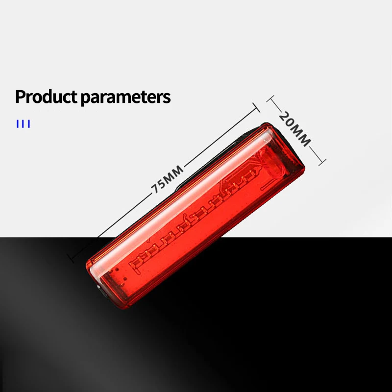 

Bike Bicycle Light USB Rechargeable Taillight Rear Tail Safety Warning Cycling Portable Light Portable Light Super Bright