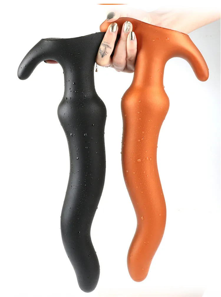 Мягкий силиконовый супер длинный Анальная пробка Вагина фаллоимитатор SM гей