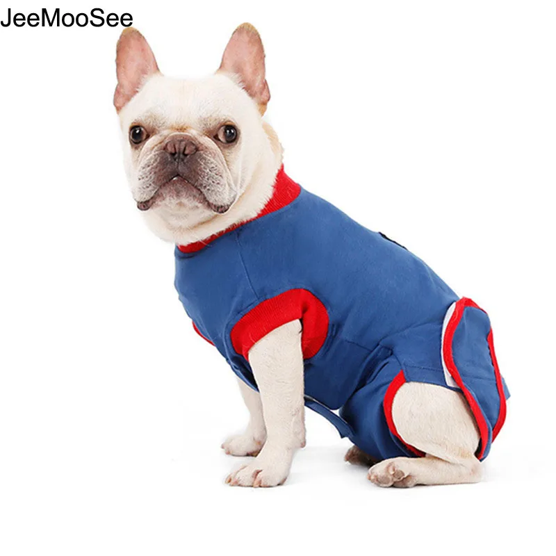 Костюм для собаки рубашка удобный хлопковый жилет хирургии одежда