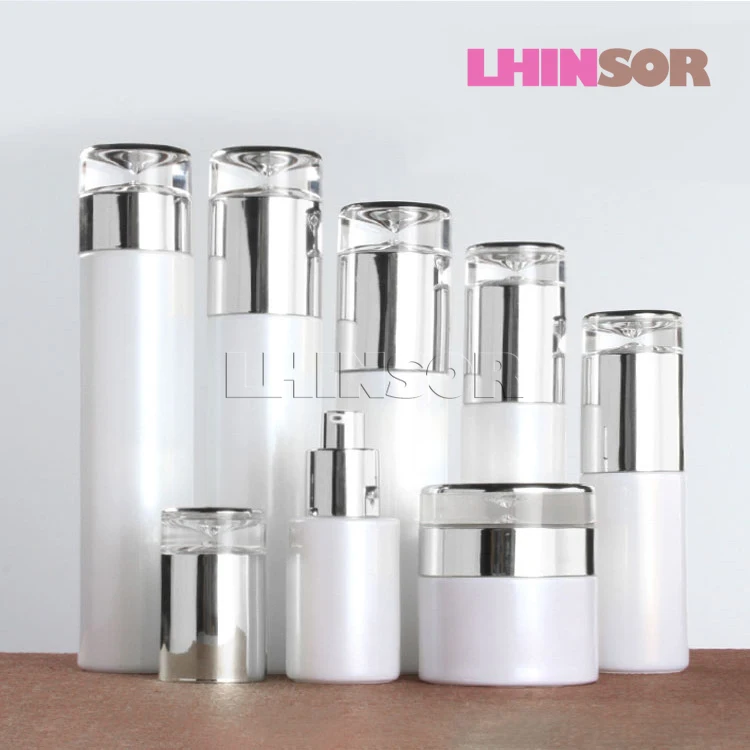 5 шт./лот жемчужные белые стеклянные Серебристые золотистые бутылки с