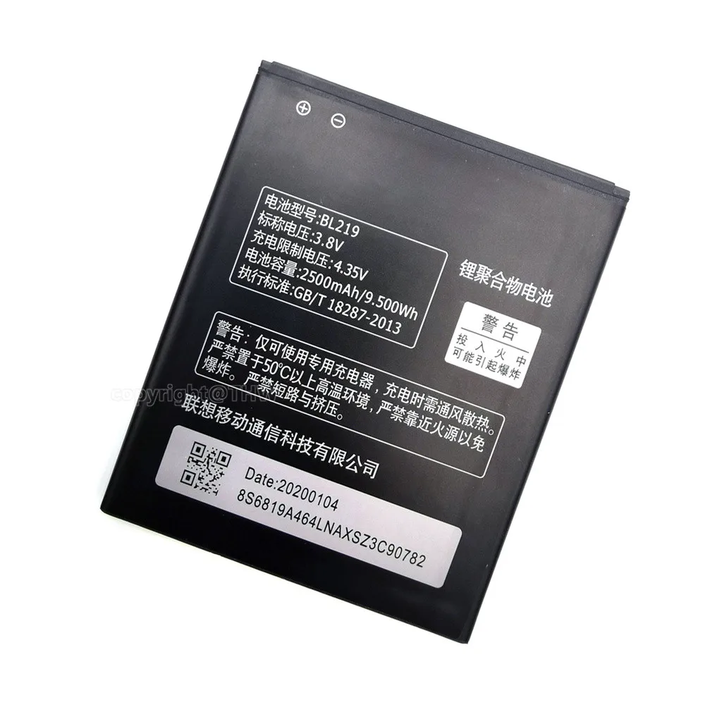 100% Оригинальная батарея BL219 ёмкостью 2500 мАч для Lenovo A880 A889 A890E A768T A916 S810T S856 A850, оригинальная батарея для телефона, +трекинг-код.