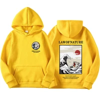 hot japanese funny cat wave fleece hoodies winter style hip hop menwomen printed hoodie casual printing sweatshirts streetwear