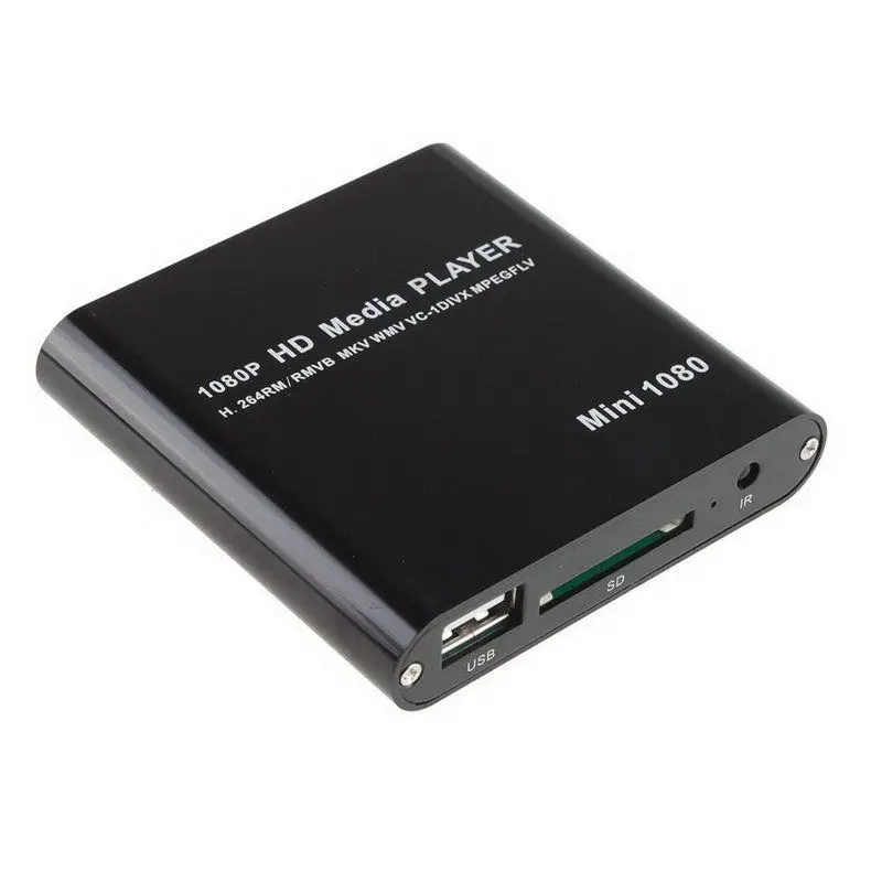 AMS Mini Full HD 1080P медиаплеер Поддержка HDMI/AV/USB/SD/MMC внешний HDD с европейской