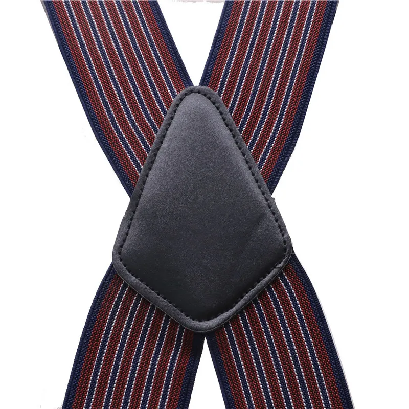130cm Extra Long Suspenders Plus Size Men Pants X Back Strong Clips 5cm Width Braces With X-back Trousers Man Braces Strap