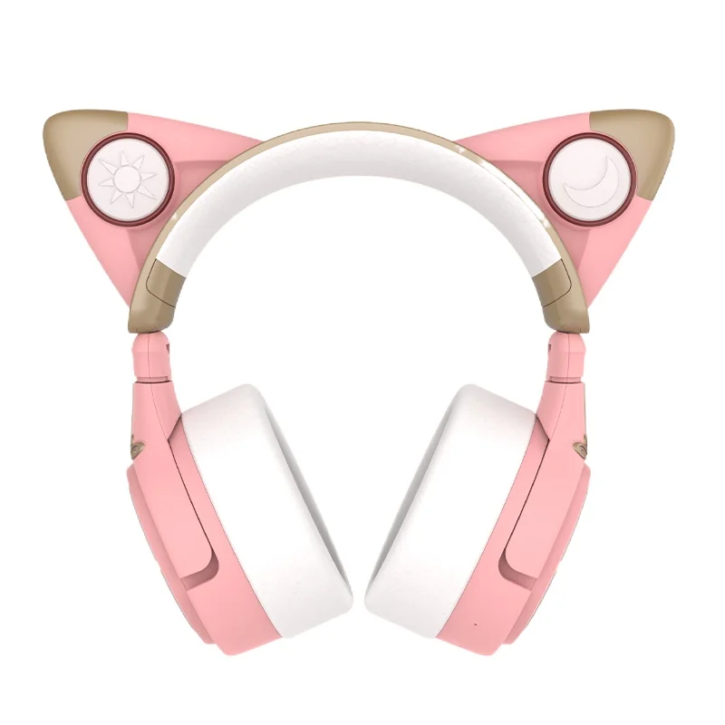 

Cy Cat Ears Headphone Head-Mounted Noise Reduction Bluetooth Wireless with Ear Microphone Cardcaptor Sakura Headphones
