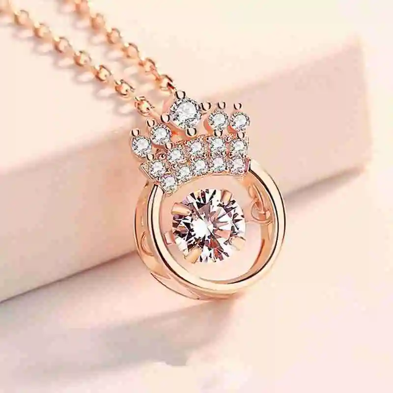 

Crown Sparkling Dance Necklace for Women Girl Durable Elegant Necklace Gifts for Girlfriend