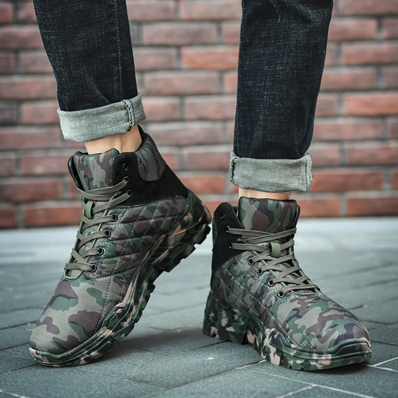 

Men Winter Snow Boots Warm Waterproof Sneakers 2020 Light Activities Fur Plush Work Boots Male Footwear Men Shoes Ankle Boots