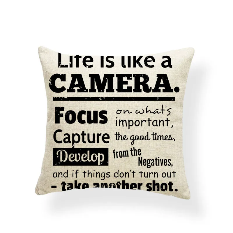 Современная и простая наволочка из льнового материала с ретро узором в стиле Европы и Америки для велосипеда, камеры и телефона. Продается на AliExpress и Amazon.