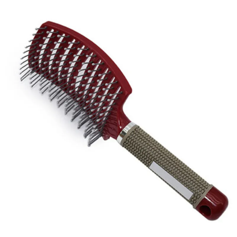 

Massage comb nine row comb styling curly hair big curved comb hairdressing comb Multifunctional massage curly hair styling comb