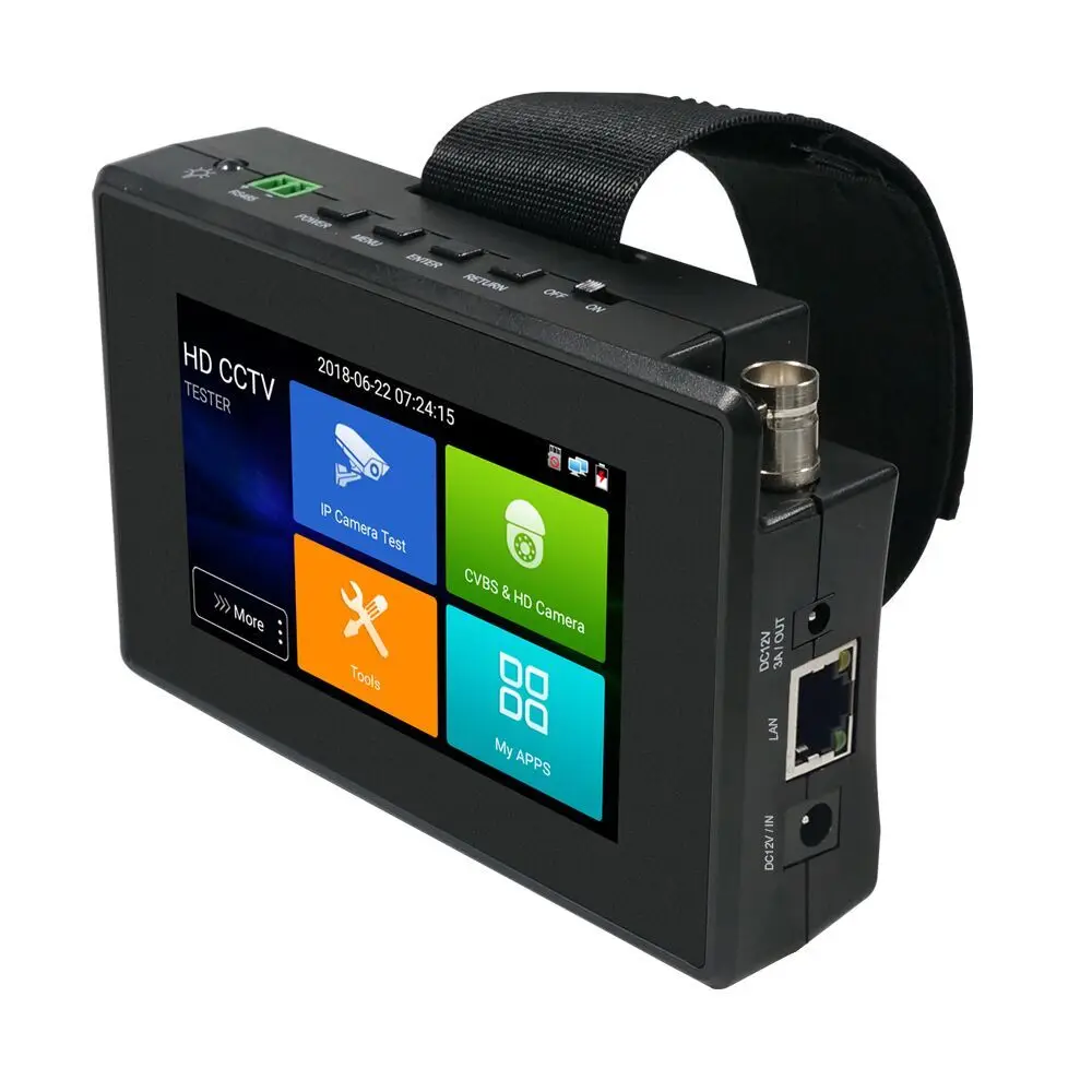 4 дюйма 4 к H265 H264 IP камера тестер 8MP AHD/TVI/CVI CVBS CCTV тестер монитор PTZ контроллер Быстрый ONVIF IPC тестер с портом POE