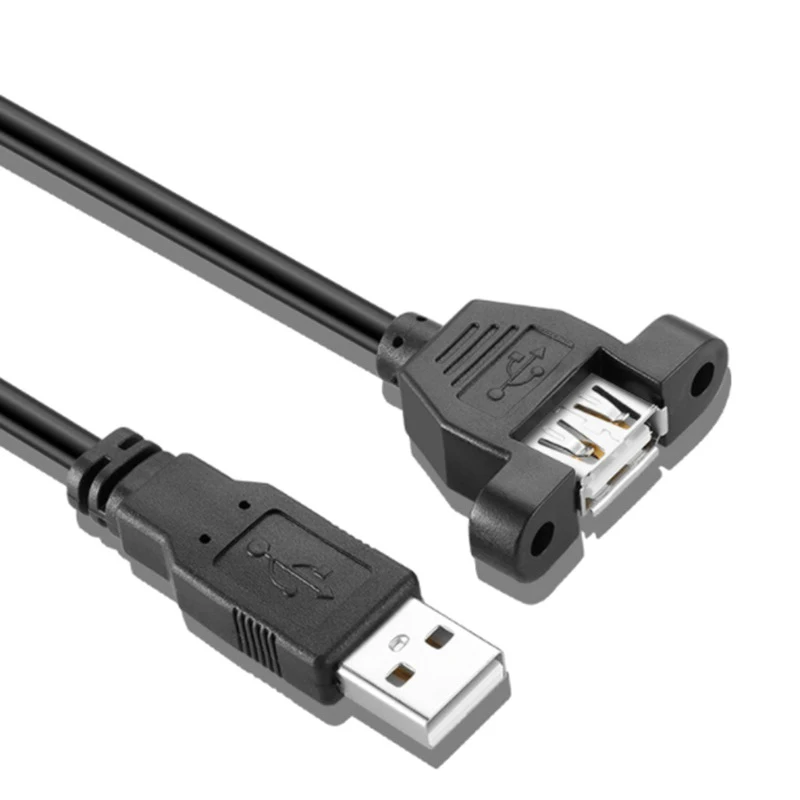 50 шт./лот см/100 см/300 см USB2.0 A мама к USB 2 0 папа Панельное крепление удлинитель кабель