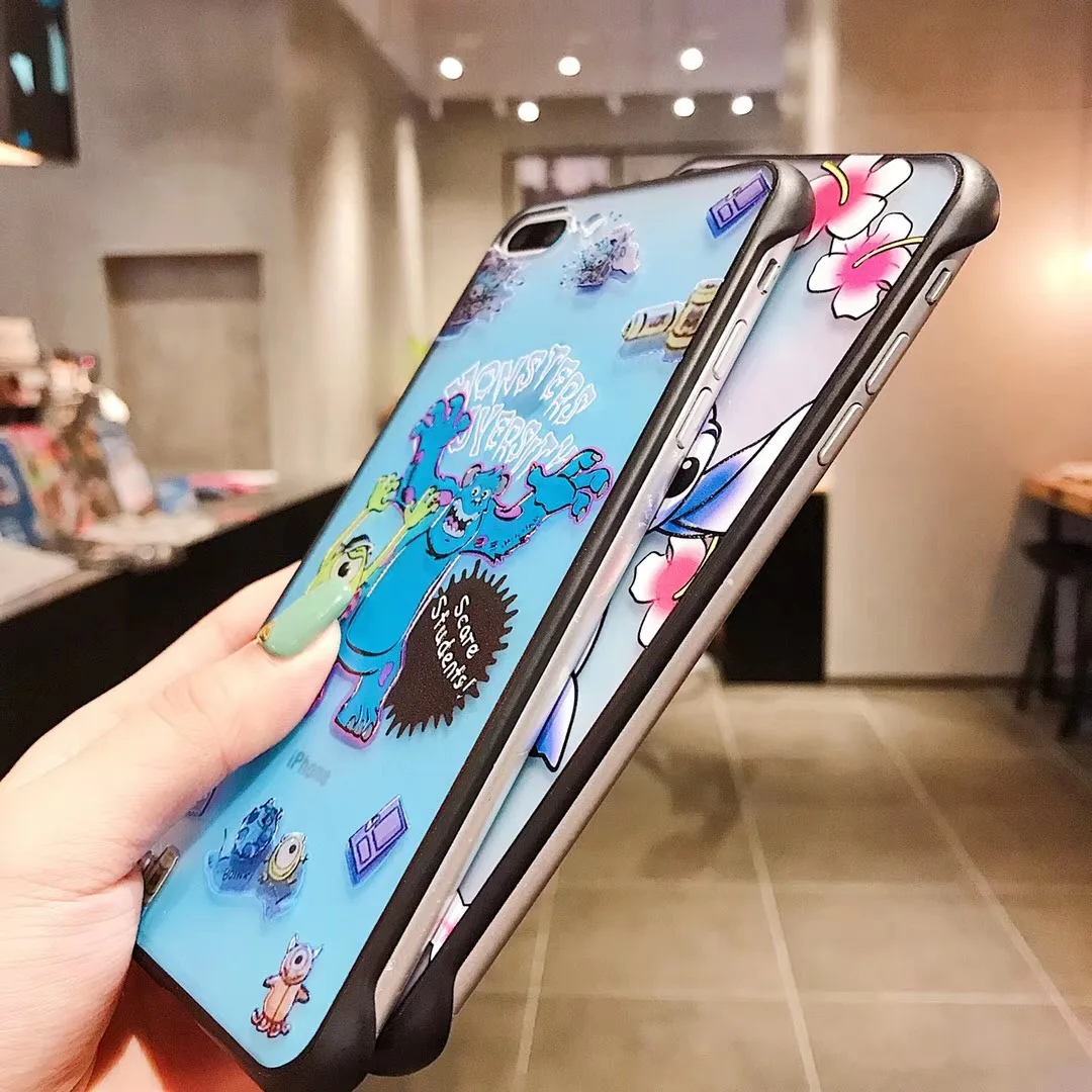 Cute Cartoon Stitch Toy Story Sulley Mike Phone Case For Apple iPhone 7 8 6 6s Plus X XS Max Xr Back Candy tpu Clear Cover Capa |