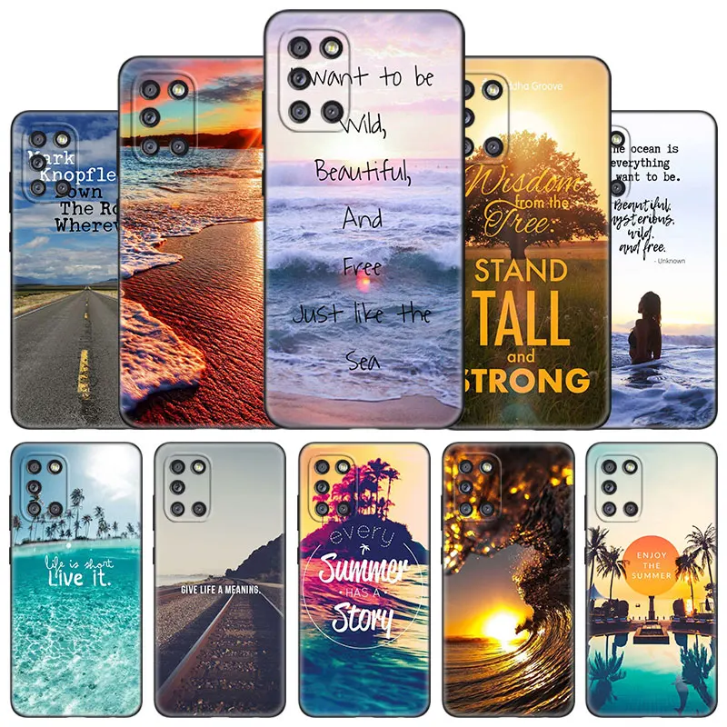 Travel Mountain Sea Beach Case For Samsung A13 A01 Core A03S A10 A20E A21 A30 A40 A41 A42 A82 A90 A6 A7 A8 A9 Plus 2018 A5 2017 images - 1