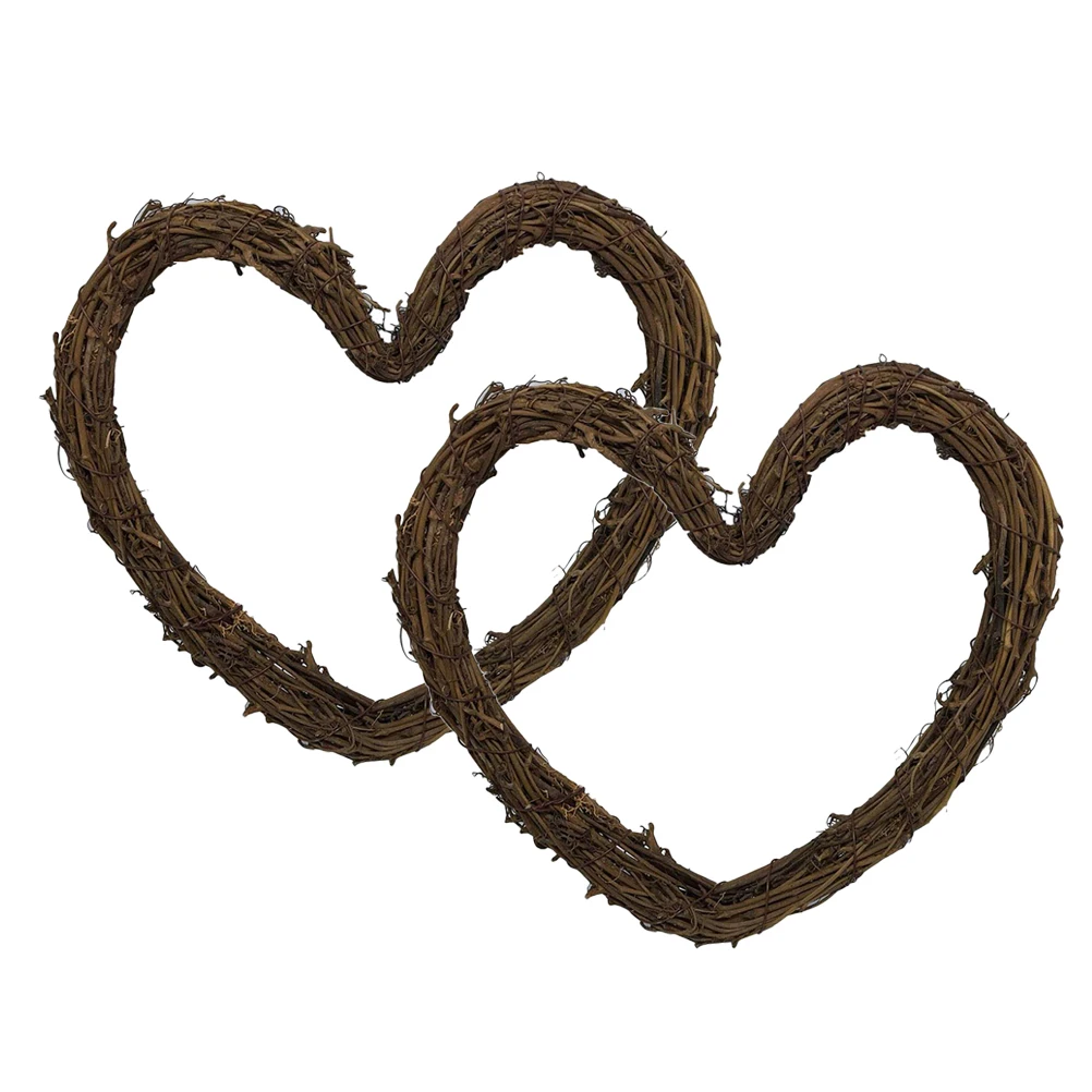 Праздничный подвесной венок в форме сердца настенная гирлянда сделай сам