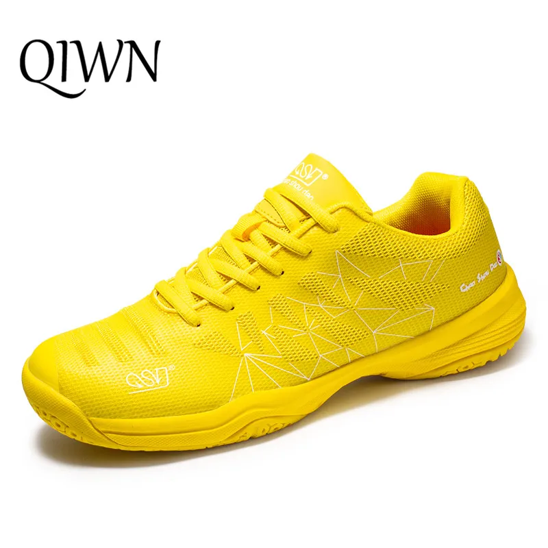 

Fashion Yellow Badminton Sneakers Couple Men Trainers Aym Training Race Tennis Shoes Lightweight Breathable Men Badminton Shoes