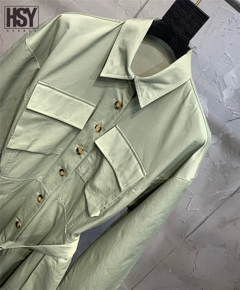 Новый Модный женский комбинезон оверсайз Повседневный длинный рукав отложной