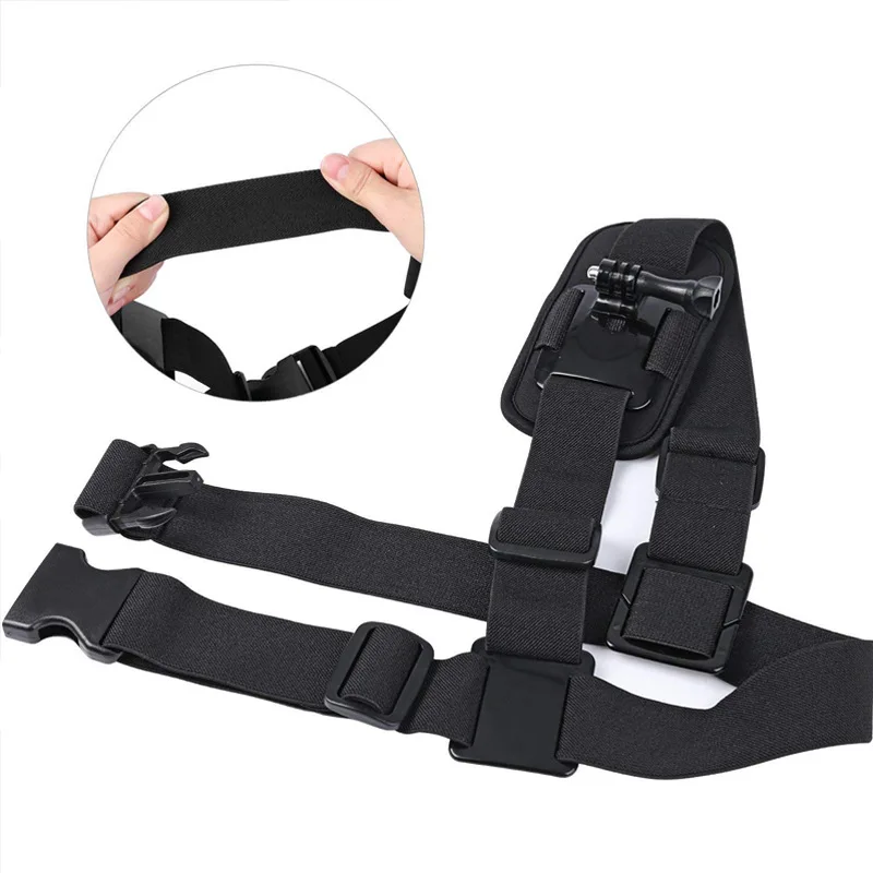 

Gopro 10 Universal Single Shoulder Strap Ski Riding Sports Camera Chest Strap Bracket for Gopro Hero 10 9 8 7 6 5 Accessories