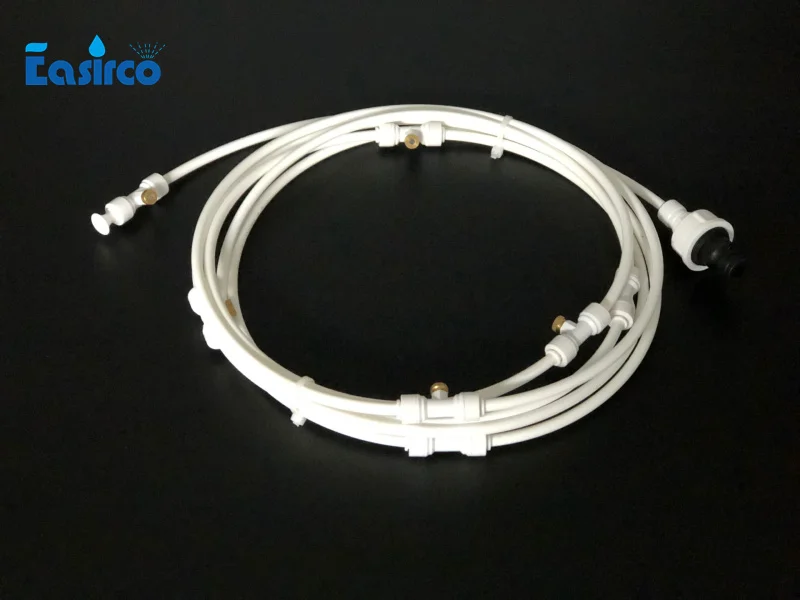 White 18 Meter kits Открытый туман системы охлаждения оросительные наборы для теплицы сад патио 6 м~ 18 м Mister линии системы - Цвет: White 18 Meter kits