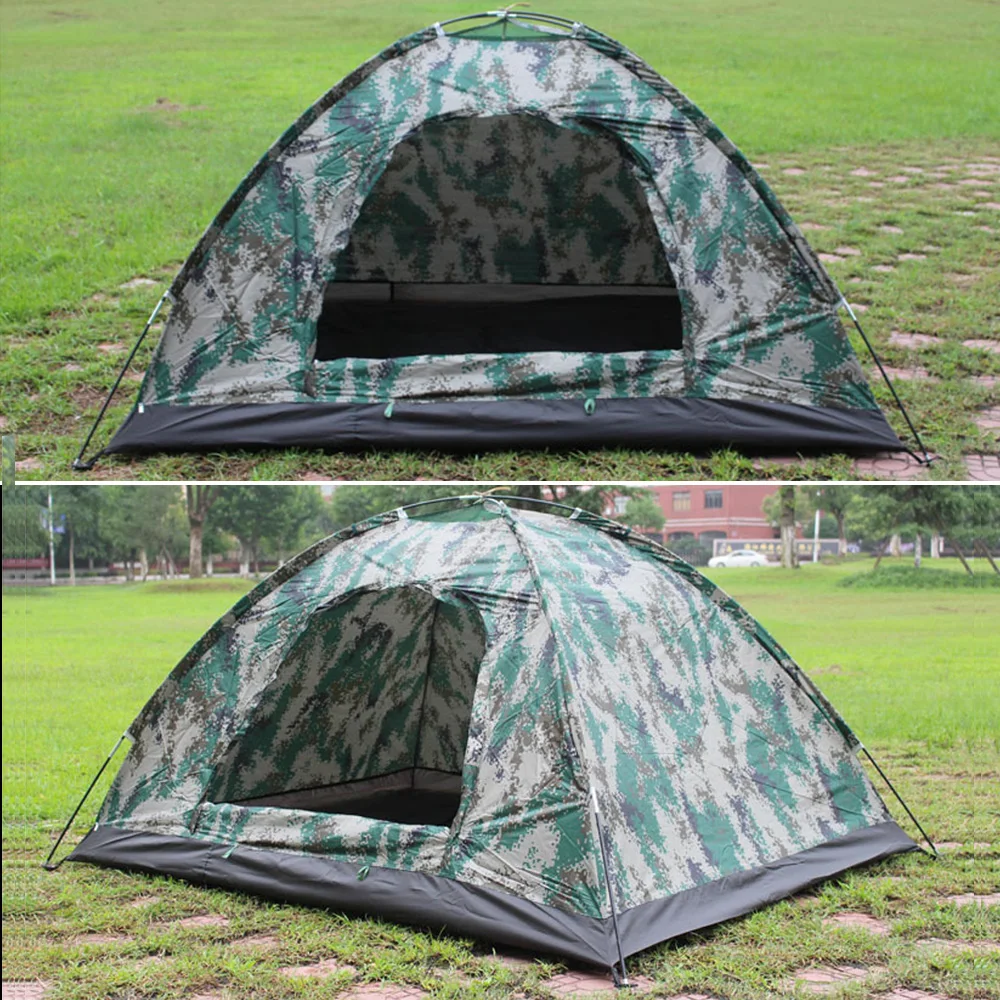 

Waterproof Tent Outdoor Digital Camouflage Camping Hiking Portable 2 Person Tent for Beach Mountaineering Fishing