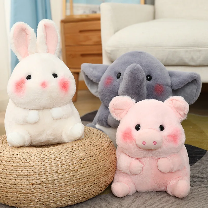 

28cm Cute Stuffed Kids Rabbit Plush Toy Soft Cushion Bunny Kid Pillow Doll Birthday Gifts for Children Baby Accompany Sleep Toy