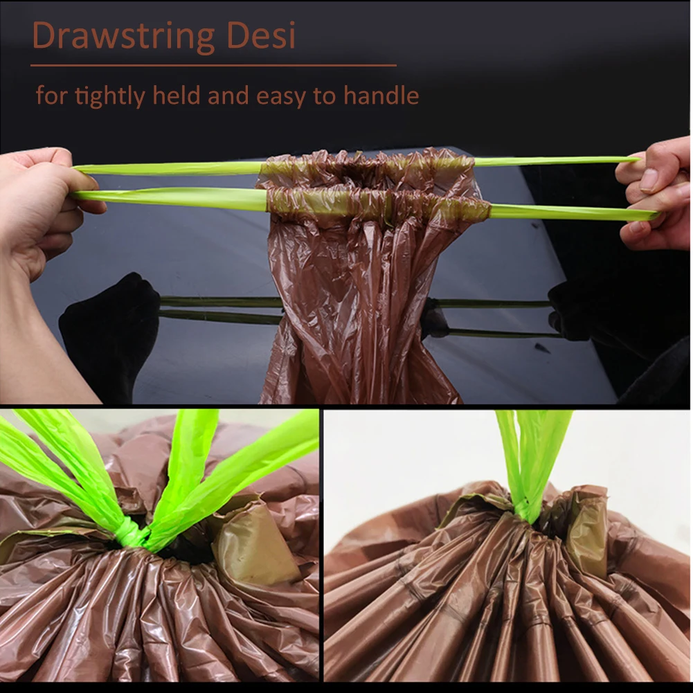 Для выведения токсинов 40 шт Разлагаемый мусорный мусорные мешки для мусора с